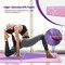4-Panel PU Leather Folding Exercise Gym Mat with Carrying Handles and Removable Zippered Cover